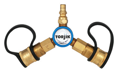 Quick Connect Fittings >> Propane Quick Connect Y Adapter - RV Fitting - propanegear Quick Connect Fittings >> Propane Quick Connect Y Adapter - RV Fitting - propanegear