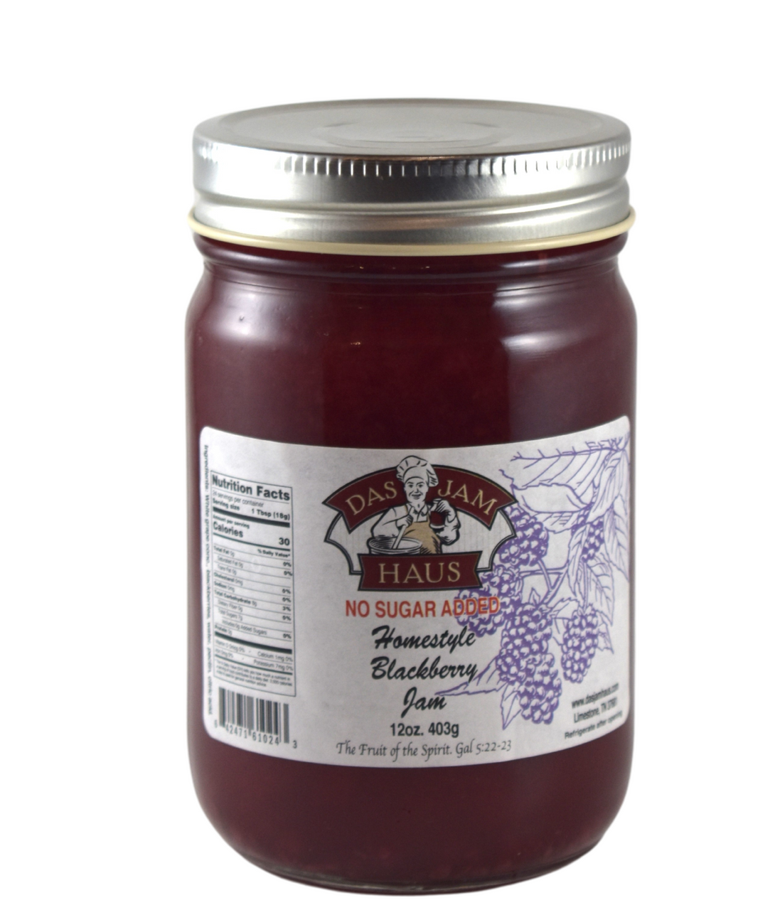 Homemade No Sugar Added Blackberry Jam Das Jam Haus In Limestone Tennessee 6691