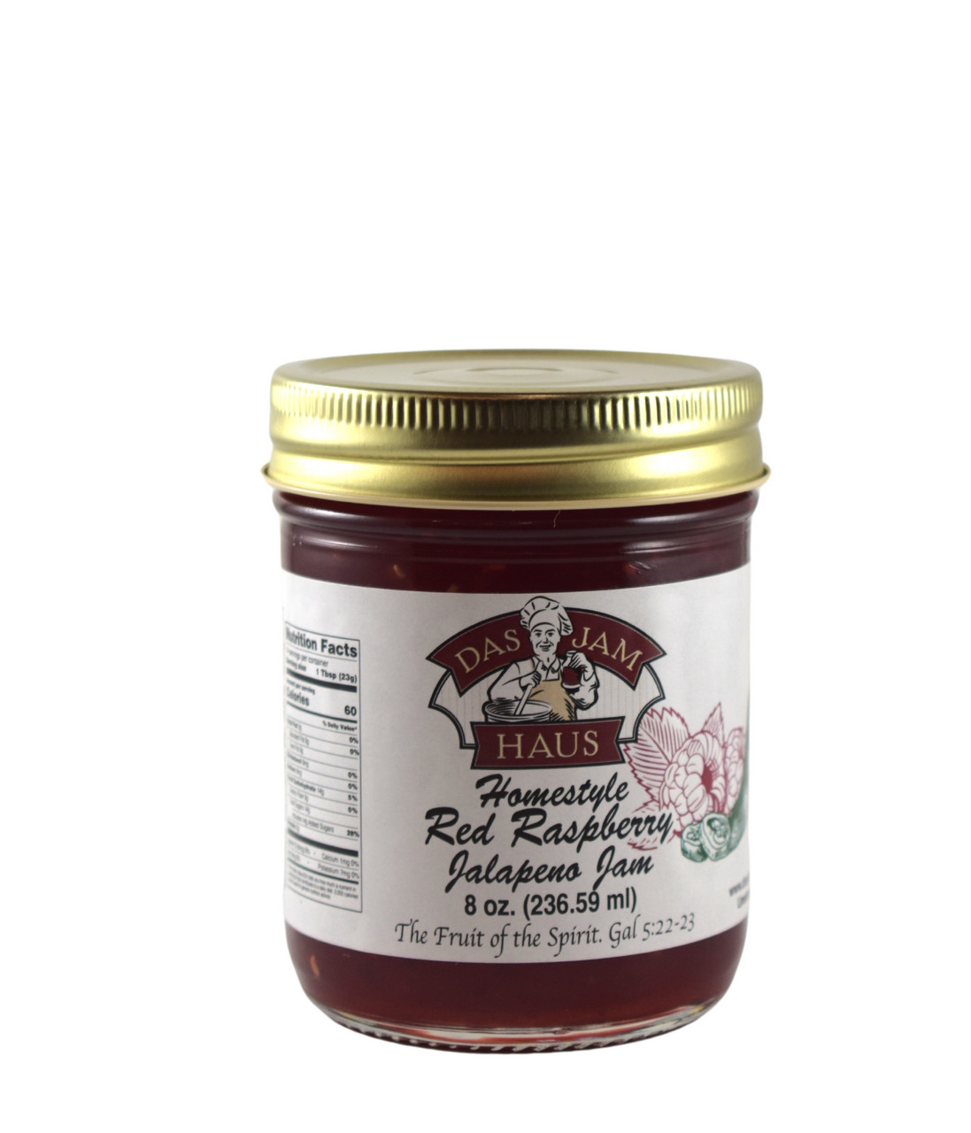 Red Raspberry Jalapeno Specialty Jam | Das Jam Haus
