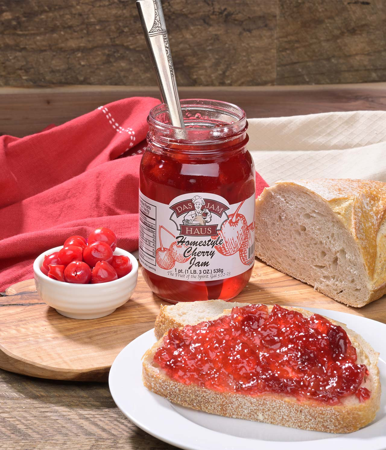Homemade Cherry Fruit Jam | Das Jam Haus in Tennessee