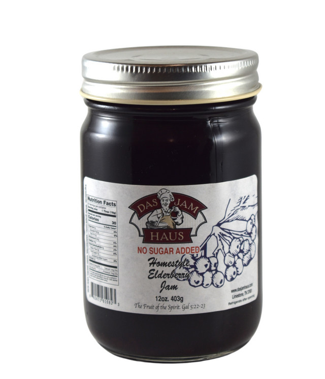 No Sugar Added Elderberry Jam
