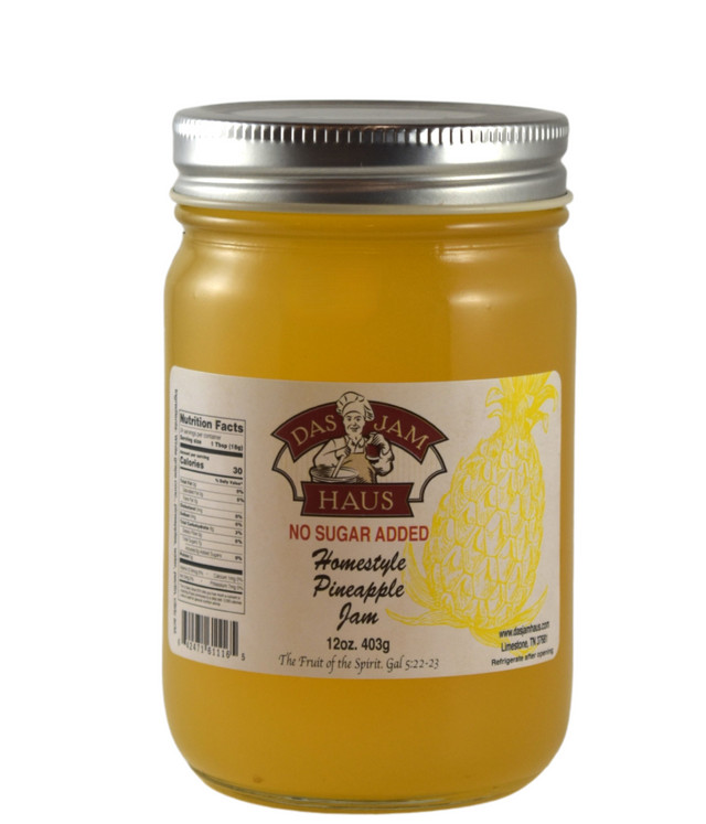 No Sugar Added Pineapple Jam
