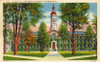 Princeton Linen Postcard - Nassau Hall