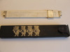 Yale University Leather Slide Rule Case with Bulldogs