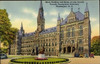 Georgetown Postcard Healy Building and Statue of John Carroll