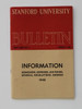 Stanford University Bulletin and Information 1948