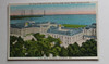 US Naval Academy Annapolis aerial view of Bancroft Hall Postcard