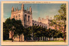 Harper Memorial Library - Linen Postcard - University of Chicago