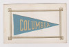 Rare Columbia University Postcard - Felt Pennant