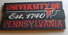  University of Pennsylvania Wooden Sign