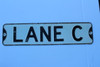 Vintage Original Stanford University Street Sign - Lane C