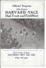 Harvard Yale Track Meet Program 1922