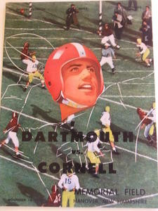 Dartmouth v Cornell Football Program 1953 Collectible Ivy