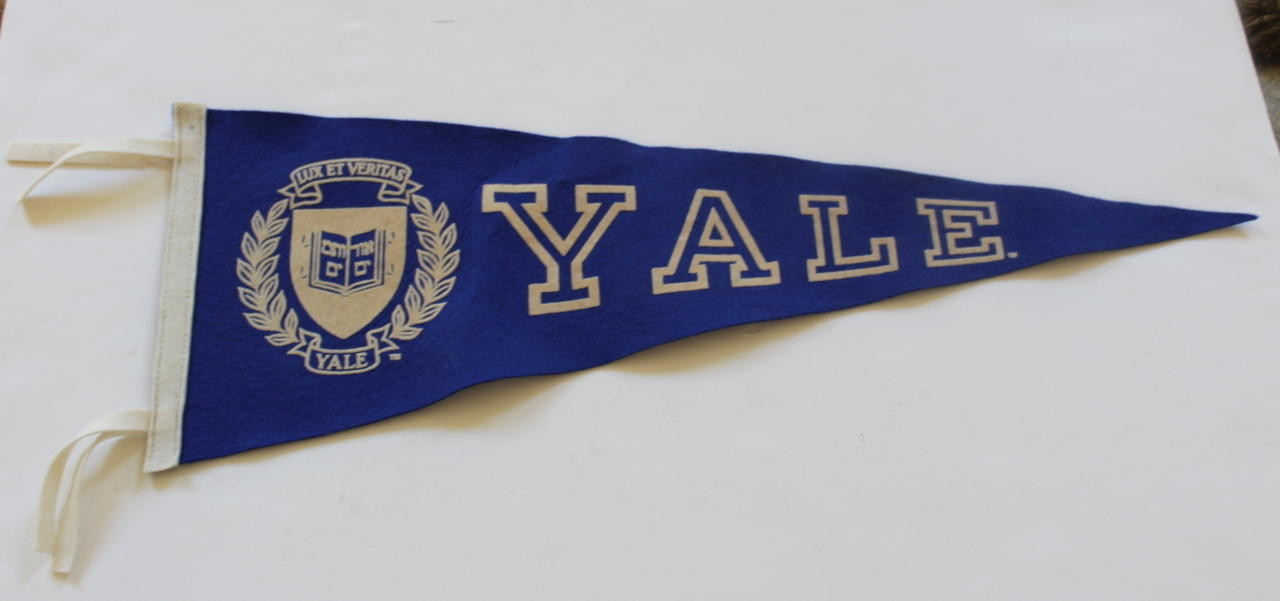 Vintage Yale Felt/Wool Pennant 1950s