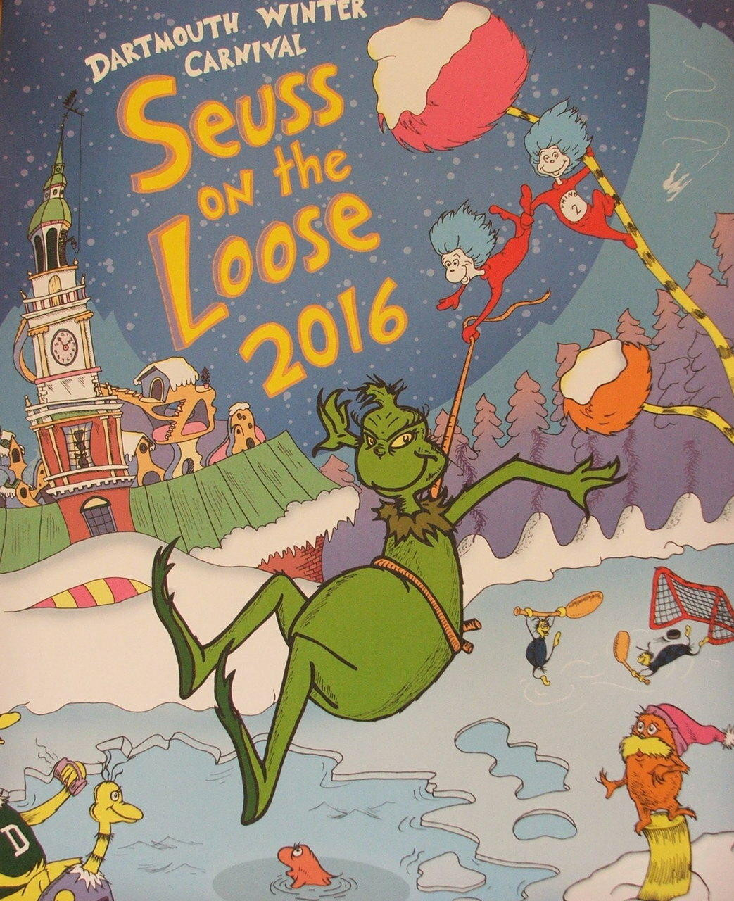 Dartmouth Winter Carnival Poster 2016 - Dr. Seuss Theme