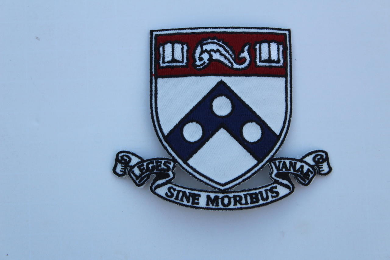 University of Pennsylvania Logo Iron on Embroidered Patch