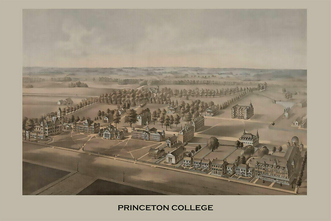 Princeton University 1800's Wall Poster - Collectible Ivy