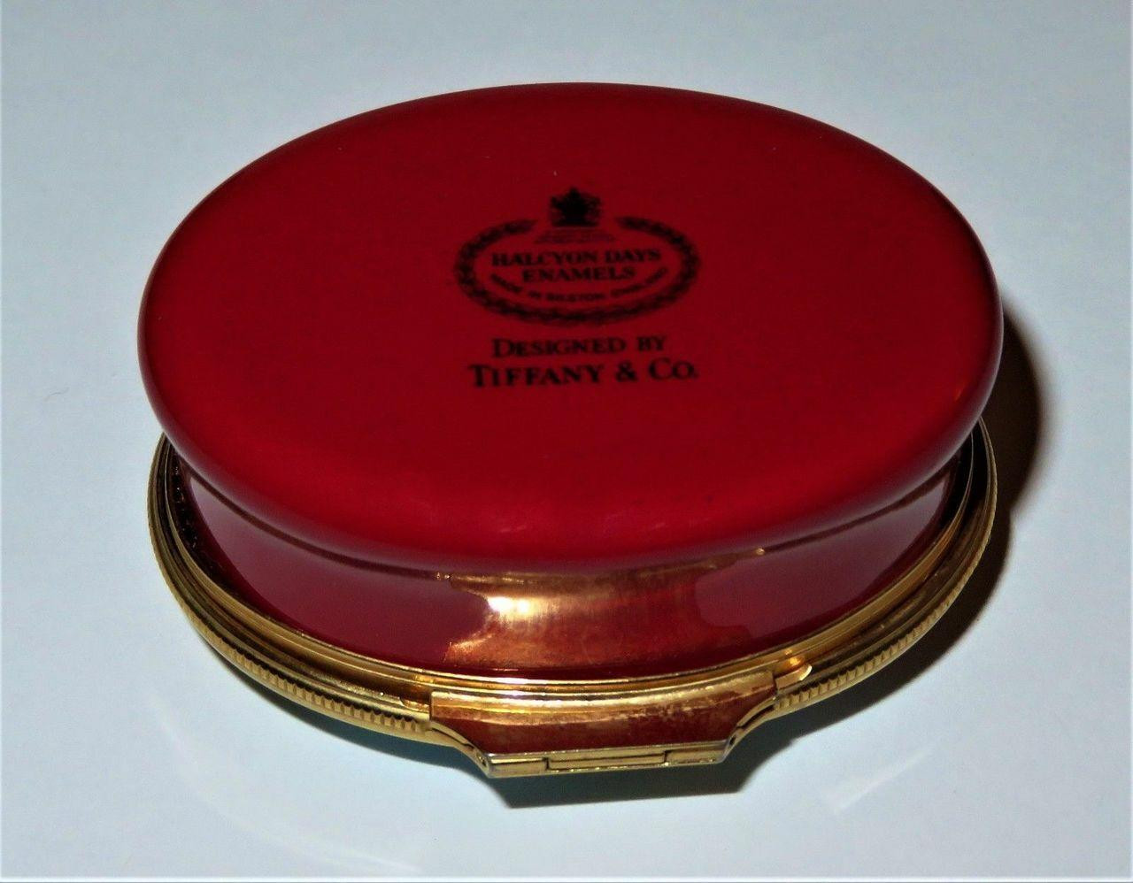 Halcyon Days Enamel Box - Harvard University - With Original Gift