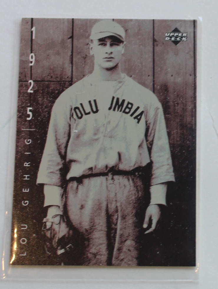 Lou Gehrig Upper Deck Columbia University Card - Collectible Ivy