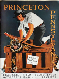 Princeton v U Penn Football Program 1940