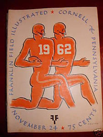 Cornell v Penn Football Program 1962