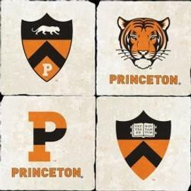 Princeton University Marble Coaster Set of 4 - Crests