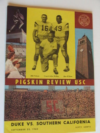 Duke v USC Football Program 1962