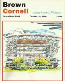 Brown v Cornell Football Program 1986