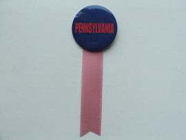 University of Pennsylvania Pin with Pink Ribbon