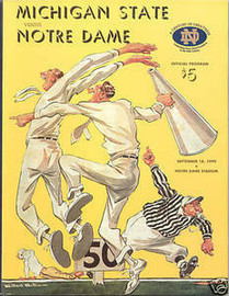 Notre Dame v Michigan State Football Program 1999