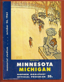 Minnesota v Michigan Football Program 1963