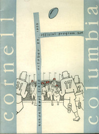 Columbia v Cornell Football Program 1955