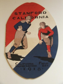 Stanford v California 1918 Big Game Program - The Game That Never Was