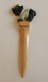 Michigan Wolverine Mascot Wooden Letter Opener