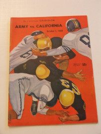 Army v California Football Program 1968
