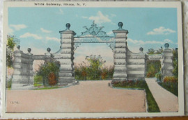 Vintage Cornell University Postcard - White Gateway