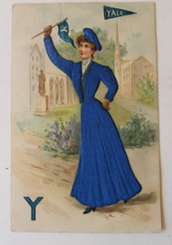 Vintage Yale Embossed Postcard