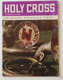 Harvard v Holy Cross Football Program 1962