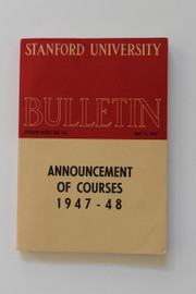 Stanford University Courses 1947-1948