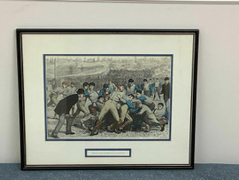 Football Match Between Princeton and Yale - 1879 Color Print