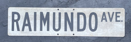 Vintage Original Stanford University Street Sign - Raimundo Ave