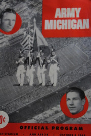 Michigan v Army Football Program 1949