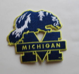 Michigan Wolverines Iron on Embroidered Patch