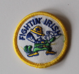 Notre Dame Fightin' Irish Leprechaun Iron on Patch