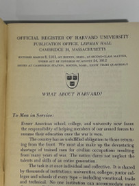 Official Register of Harvard University 1945