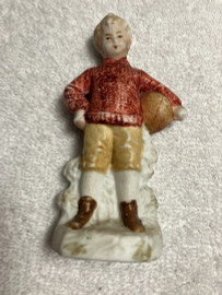 Harvard University Antique Bisque Porcelain Figurine - Heubach