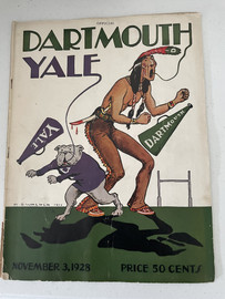 Yale Dartmouth Football Program 1928