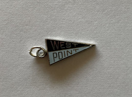 West Point Pennant Shaped Charm for Bracelet