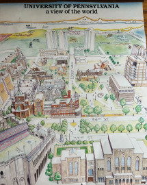 University of Pennsylvania A View of the World Poster
