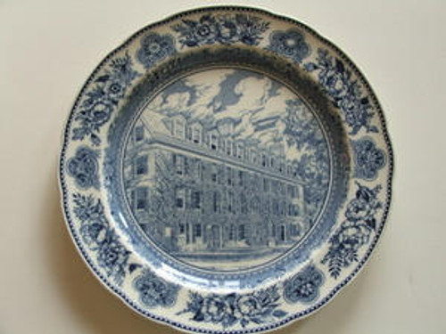 Yale Wedgwood Plate Connecticut Hall